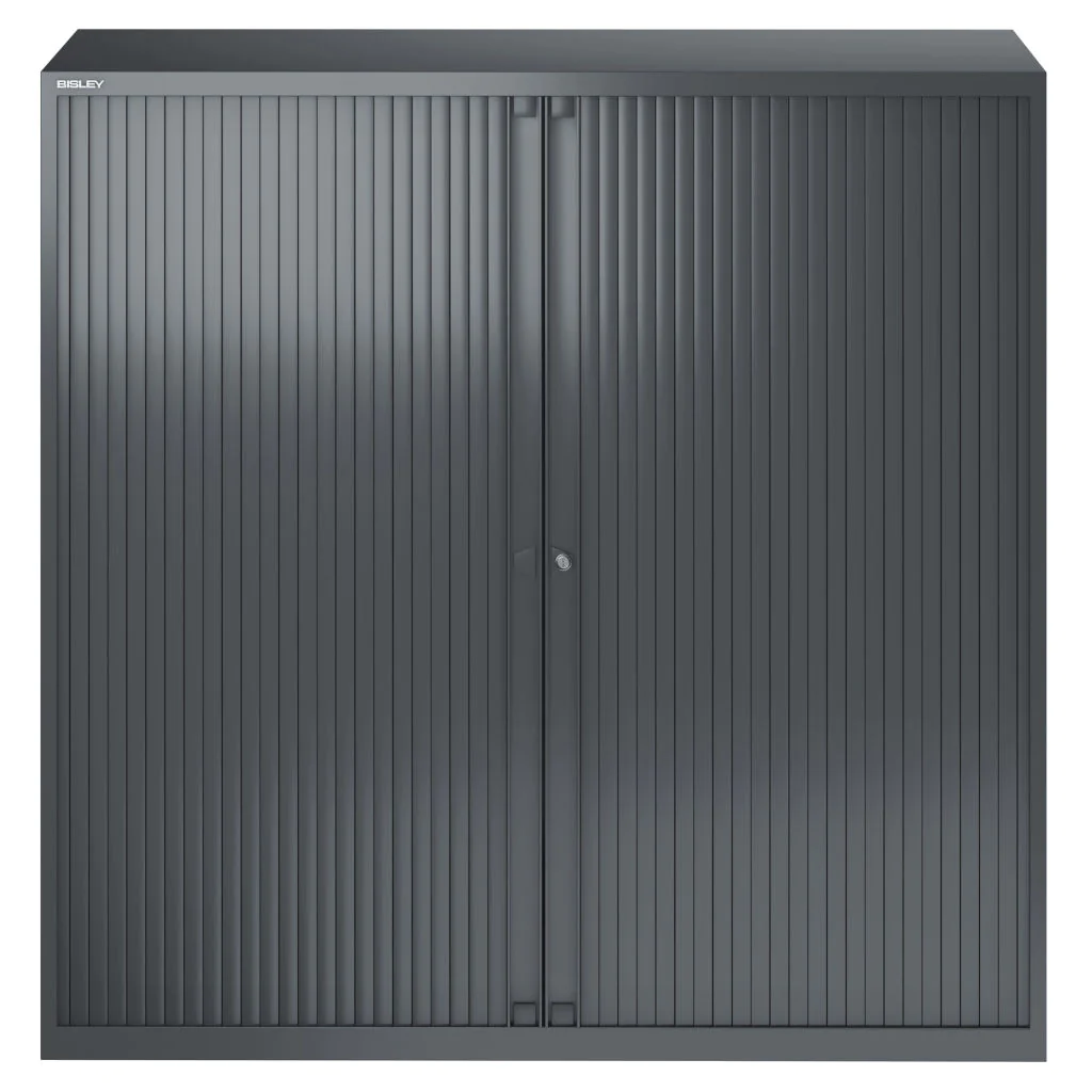 Bisley Rollladenschrank EuroTambour ET41211 Frontansicht mit zwei Einlegeböden