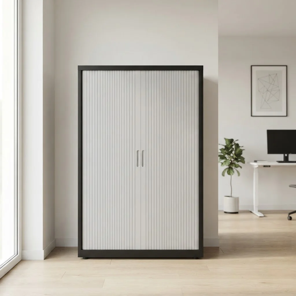 Bisley Rollladenschrank SystemFile 120 cm breit aus Stahl mit Rollladentür