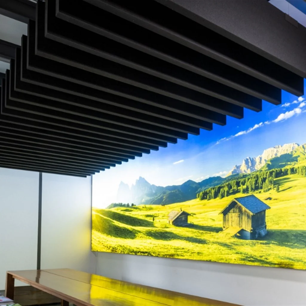 Frameless Baffle Baffle – Raumteiler, Anwendungsbeispiel