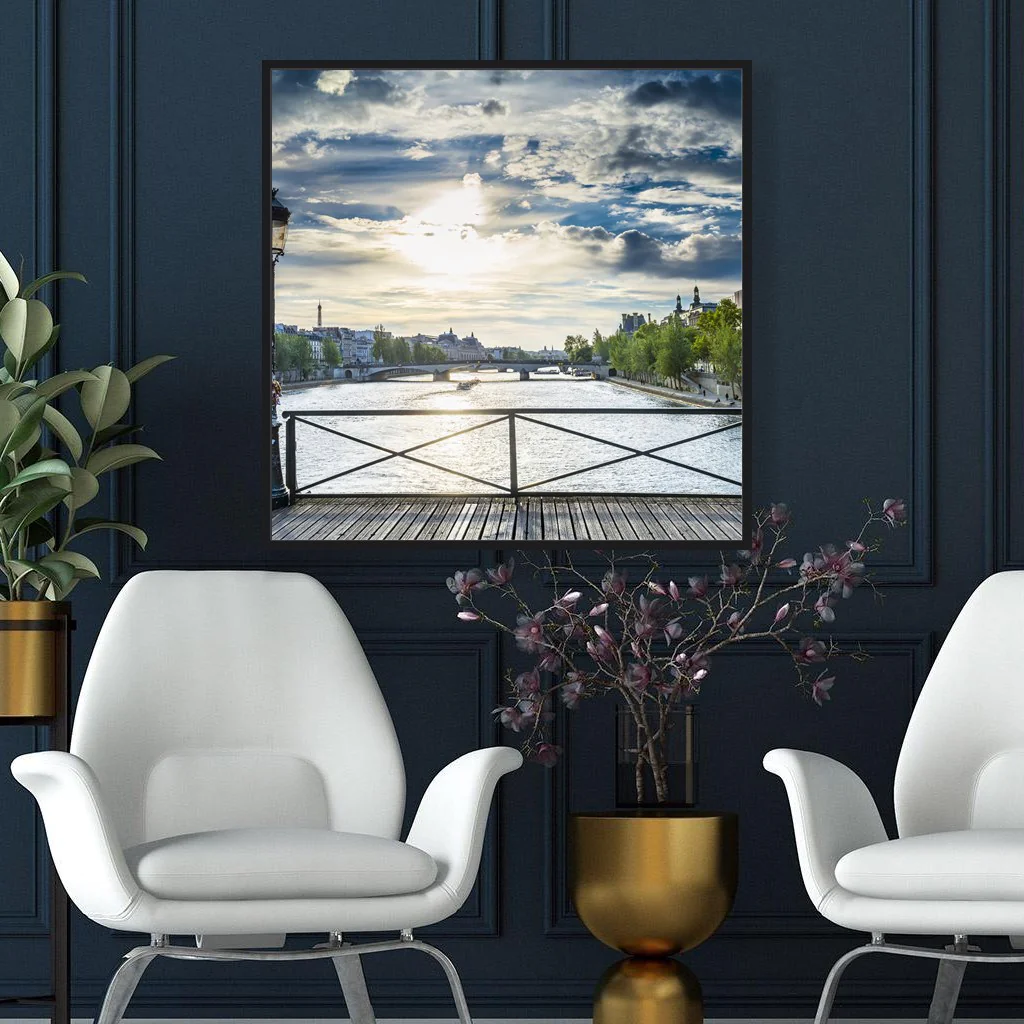 Frameless Picture Akustikbild – Café de Paris, Anwendungsbeispiel