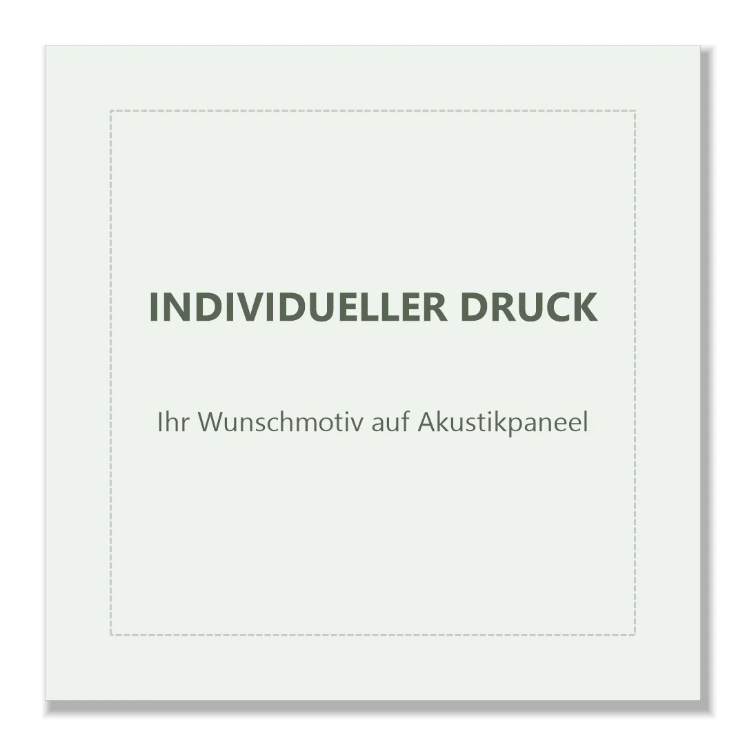 Frameless Picture Akustikbild – individueller Druck, Freisteller