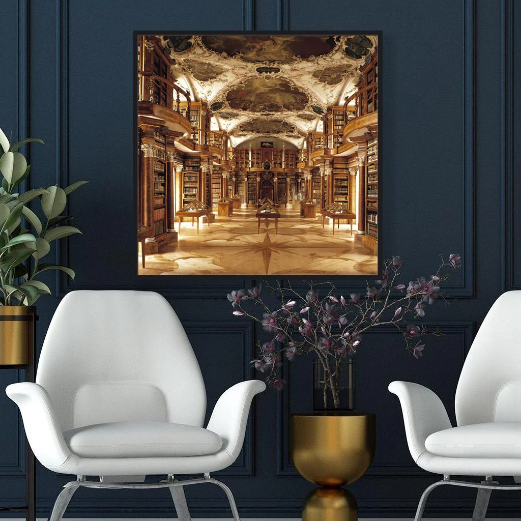 Frameless Picture Akustikbild – Library St. Gallen, Anwendungsbeispiel
