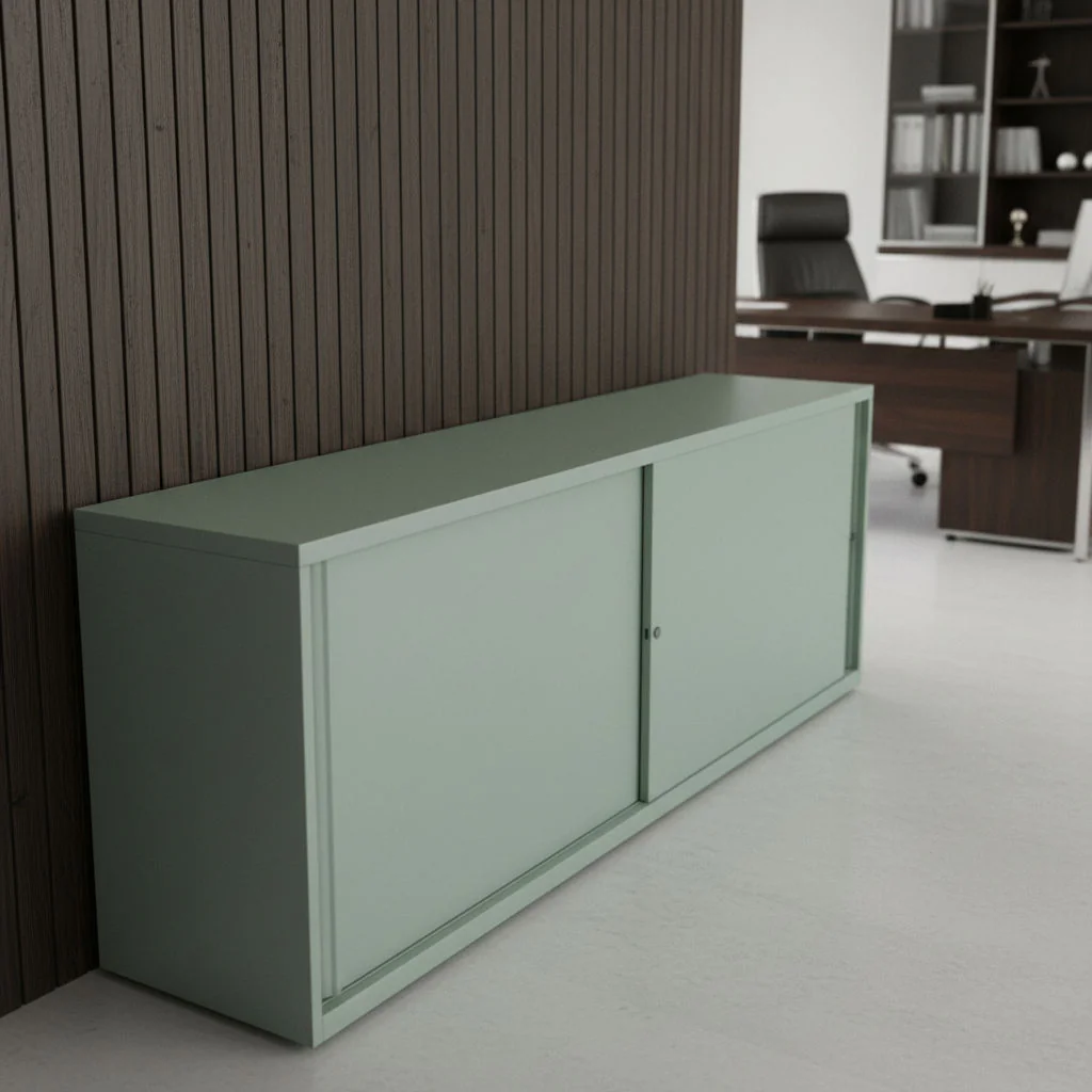 Bisley Schiebetürenschrank Glide mit glatten Schiebetüren und verstellbaren Böden