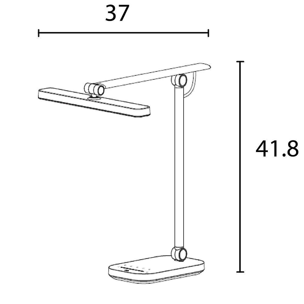 UNILUX PURELINE LED in der maximalen Arm- und Kopfposition