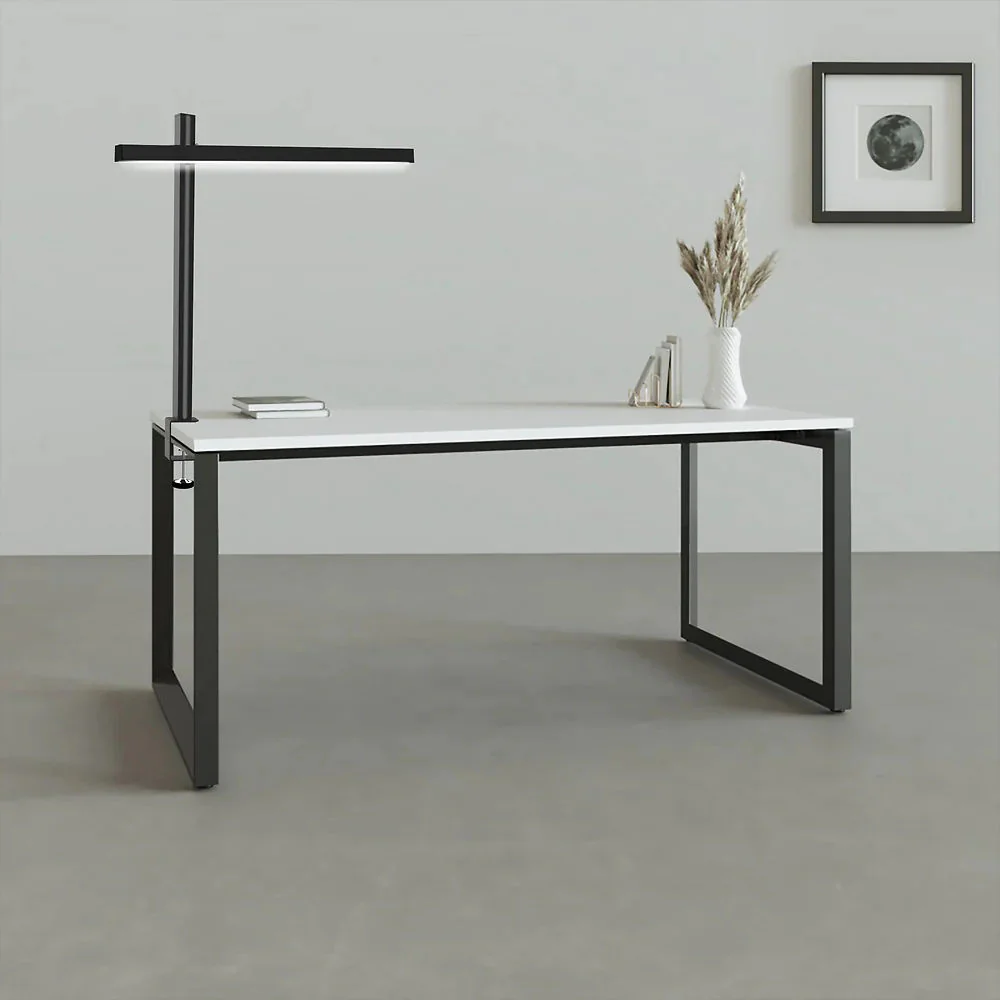 UNILUX ZENITH LED Lampe in Schwarz mit flexiblem Arm