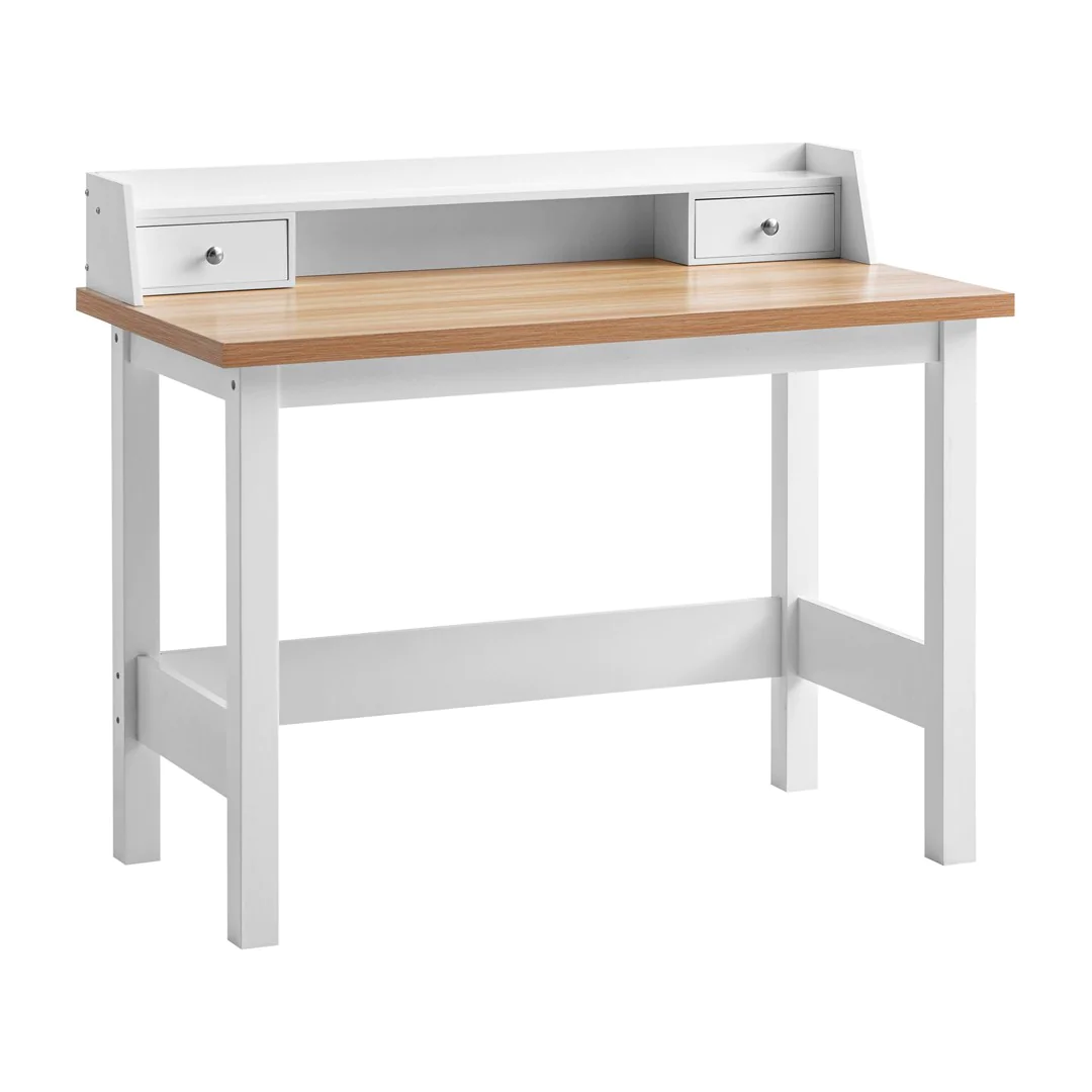 Schreibtisch 106 x 53 cm mit Schublade - Weiß