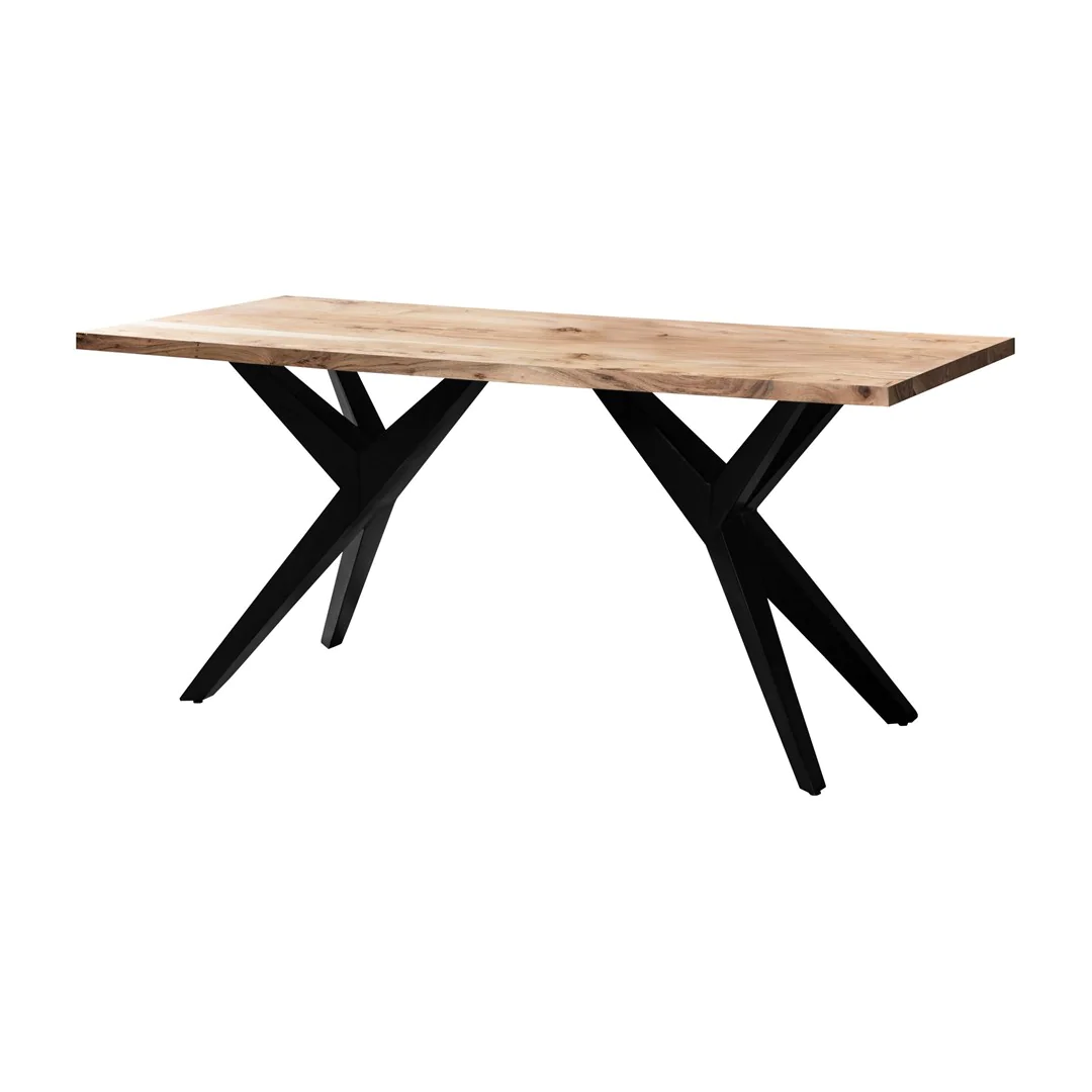 Schreibtisch Brooklyn Akazie Massivholz Loft-Style