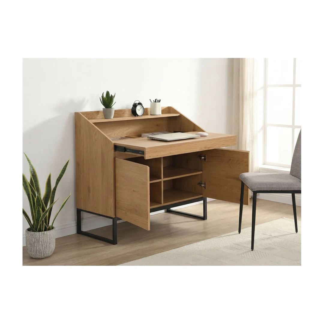 Sekretär MDF 100 cm ausziehbar mit Stauraum - Eiche-Dekor