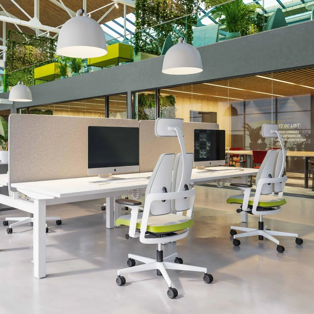 Xilium DUO BACK Drehstuhl mit innovativem Doppelrücken in einem modernen Büroumfeld