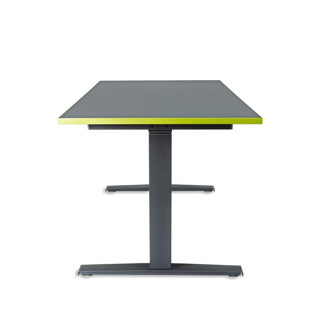 Die Abbildung zeigt eine moderne Tischplatte in den Maßen 160x80 cm
